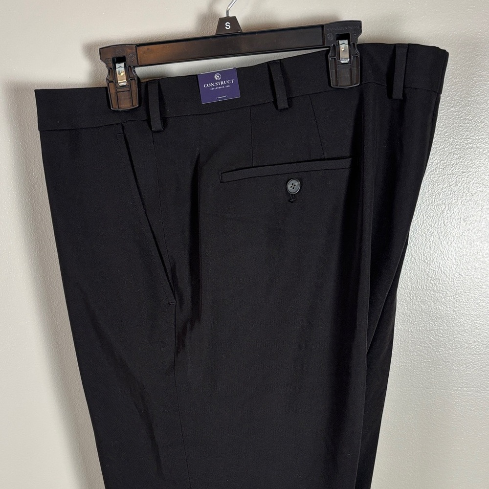 Men's Construct Black Dress Pants 44x32 - Picture 2 of 4
